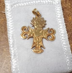 James Avery 14K Gold LA PRIMAVERA Cross Pendant